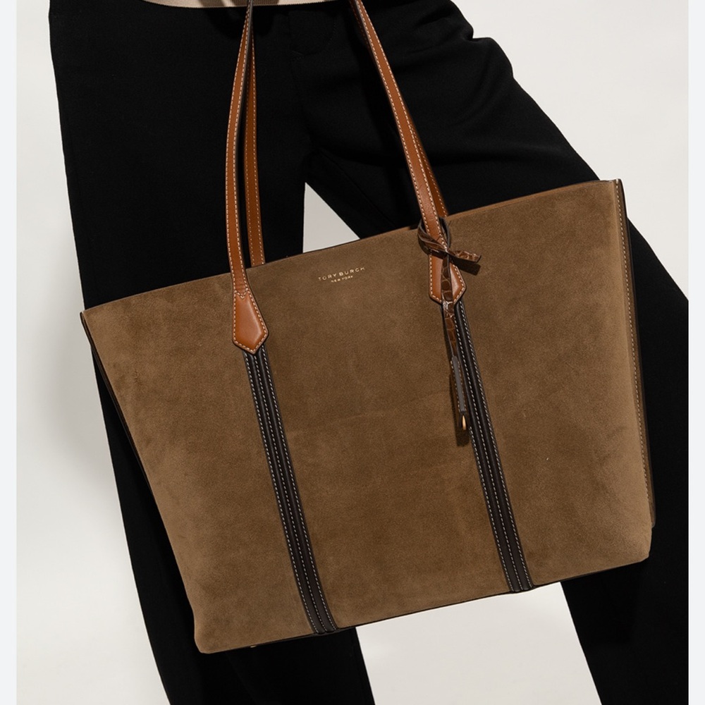 NWT Tory Burch Perry Suede tote $598